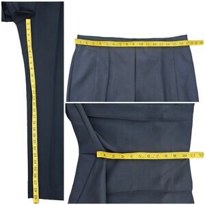 Lafayette 148 Gramercy Size 12 Black Stretch Skinny Crop Ankle Pants